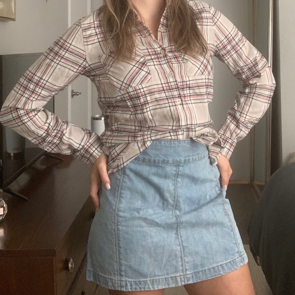 Pink and Cream Flannel - Size M